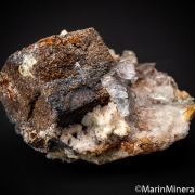 Cerussite on Galena