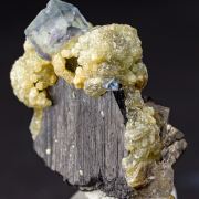 Fluorite, Arsenopyrite on Ferberite