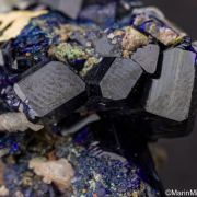 Azurite with Cerussite