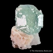 Fluorite with Dolomite on Quartz