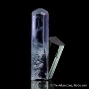 Beryl var. Aquamarine with Schorl