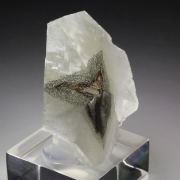 CALCITE, iridescent PYRITE - Mercedes star