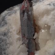 Cinnabar- twinned elongated crystal