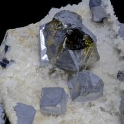 Sphalerite (Cleiophane) and Galena on Quartz