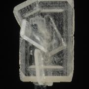 Barite on Stibnite