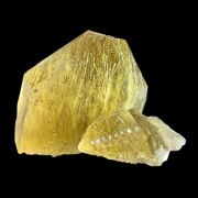 Rutile, quartz