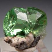 Tsavorite on Graphite