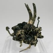 Silver with amorphous hydrated (Si-Mn)