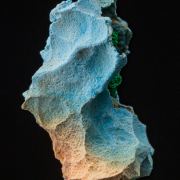 Malachite in Plancheite cast