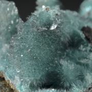 Rosasite with Aurichalcite and Calcite