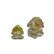 Pallasite Meteorite (Rough 0.90 ct & Cut 0.41 ct)