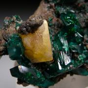 Dioptase with Wulfenite