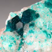gemmy DIOPTASE, CALCITE
