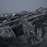 Pyrolusite /Hausmannite pseudo after Manganite