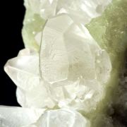 Prehnite Cast After Anhydrite With Calcite