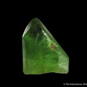 Peridot included by Ludwigite