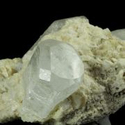 Beryl (var. Goshenite) and Quartz with Schorl