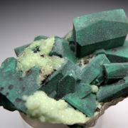 Cuprian Smithsonite, Malachite after Azurite