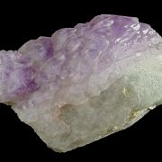 Quartz (var. Amethyst) on smoky Quartz