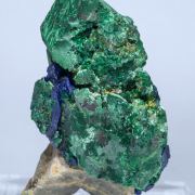 Malachite after Azurite and Azurite