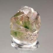 gem PINK GARNET var. GROSSULAR with GREEN CHROMIAN PHANTOMS