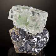 Fluorite on Galena