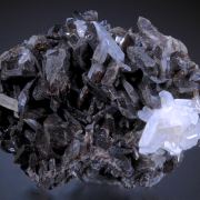Axinite with Quartz and Calcite