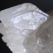 Hambergite on Smokey Quartz