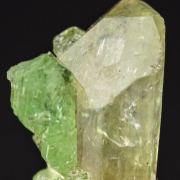 Tsavorite on Diopside