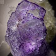 Fluorite on Quartz with Scheelite