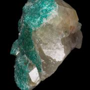 Dioptase in Quartz