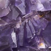 Large Purple Fluorite with Barite