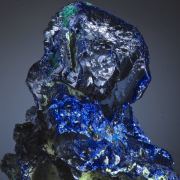 Azurite with Arsentsumebite, Malachite etc.