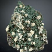 Mimetite with Malachite ps after Cuprite