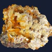 Wulfenite and Hemimorphite