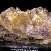 Large Yellow Fluorite w/ Chalcopyrite