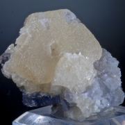 Witherite on Fluorite