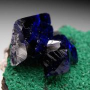Azurite with Malachite