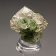 gem GARNET var. GROSSULAR with GREEN CHROMIAN PHANTOMS