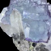 Fluorite, arsenopyrite, quartz, sphalerite
