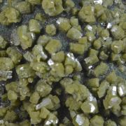 Pyromorphite on Malachite