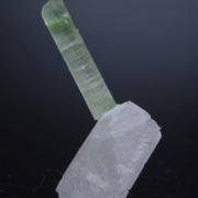 Elbaite on Quartz