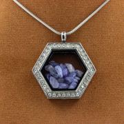 Raw Tanzanite Necklace.