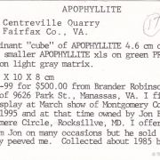 Hydroxyapophyllite-(K) on Prehnite
