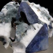 Benitoite with Neptunite