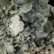 Clintonite, Anorthite, Calcite
