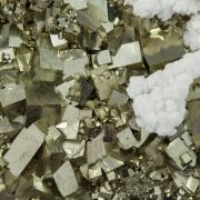 Pyrite with Calcite