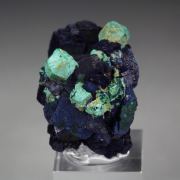 MALACHITE PSEUDOMORPH after CUPRITE, AZURITE