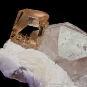 Topaz with Quartz and Cleavelandite
