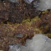 Beaverite-Cu, Jarosite and Calcite